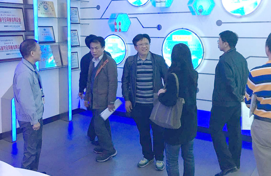 Leaders and experts from the Dongguan Association for Science and Technology visited our company to conduct on-site inspections of the preparation progress of the Academician Workstation